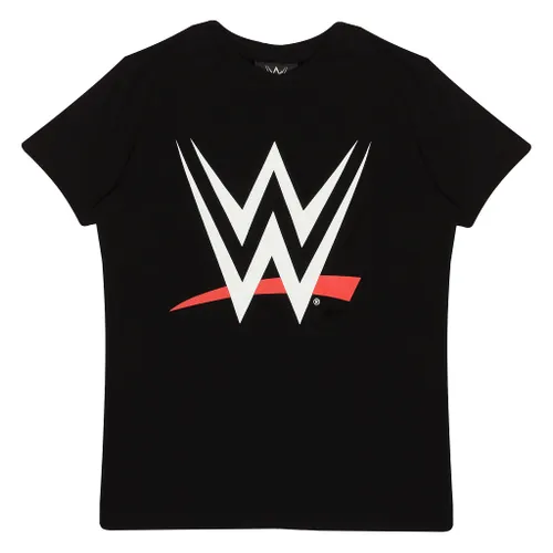Popgear Boy's WWE Logo T-Shirt Black