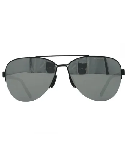 Porsche Design Mens P8676 A Black Sunglasses - One