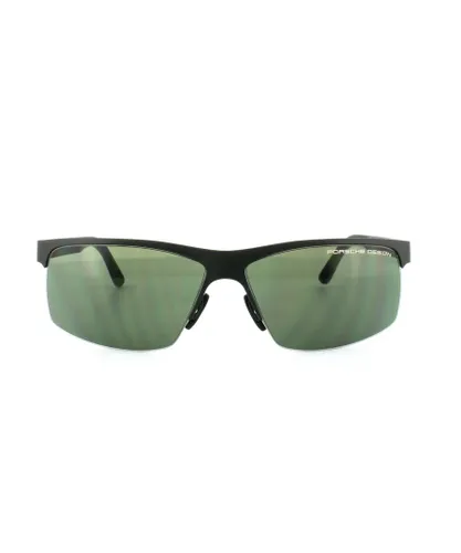 Porsche Design Mens Sunglasses P8561 C V601 Black Green Metal (archived) - One