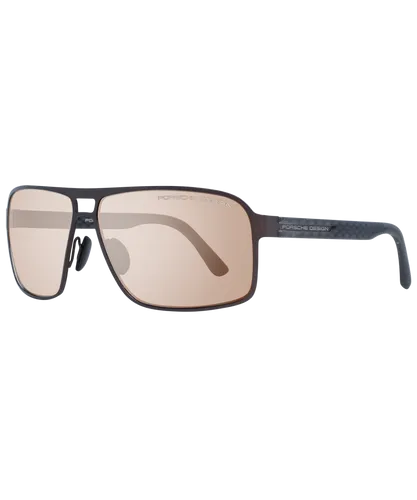 Porsche Design Mens Sunglasses P8562 D V403 Chocolate Brown Stainless Steel - One