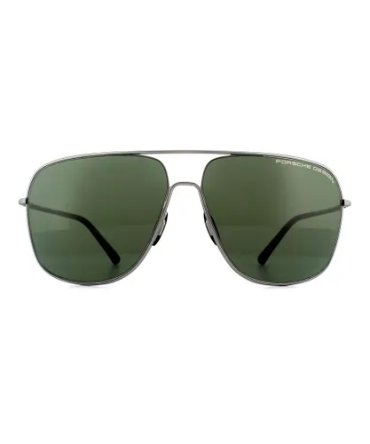 Porsche Design Mens Sunglasses P8607 C Grey Green Metal (archived) - One