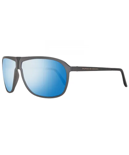 Porsche Design Mens Sunglasses P8618 B Grey Black Blue Metal (archived) - One