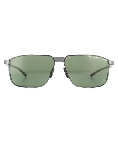 Porsche Design Mens Sunglasses P8680 C Dark Gunmetal Green - Grey Metal (archived) - One
