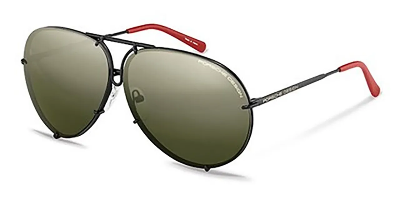 Porsche Design P8478 Polarized R Men's Sunglasses Black Size 63