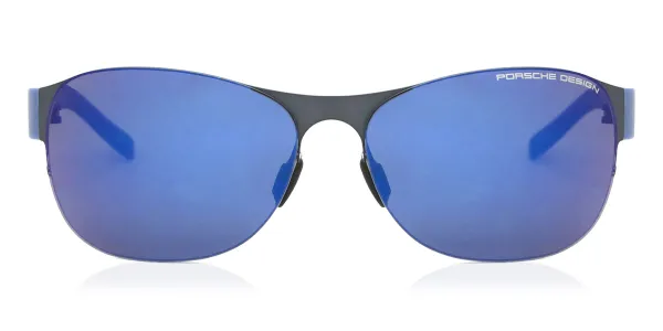 Porsche Design P8581 C Women's Sunglasses Blue Size 64