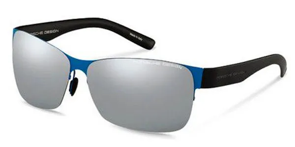 Porsche Design P8582 C Women's Sunglasses Blue Size 64