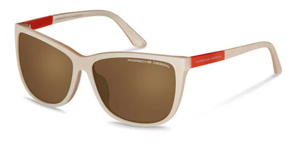 Porsche Design P8590 C Women's Sunglasses White Size 61