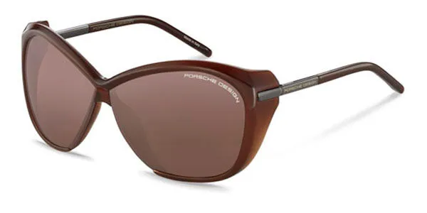 Porsche Design P8603 C Women's Sunglasses Brown Size 66