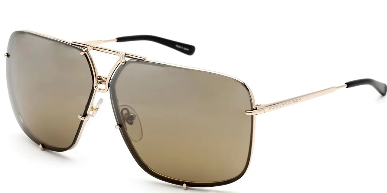 Porsche Design P8928 B Men's Sunglasses Gold Size 65