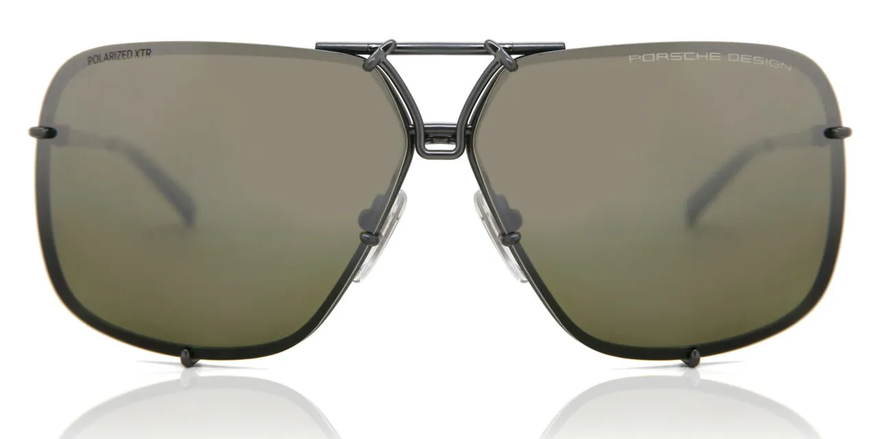Porsche Design P8928 Polarized A Men's Sunglasses Gunmetal Size 67