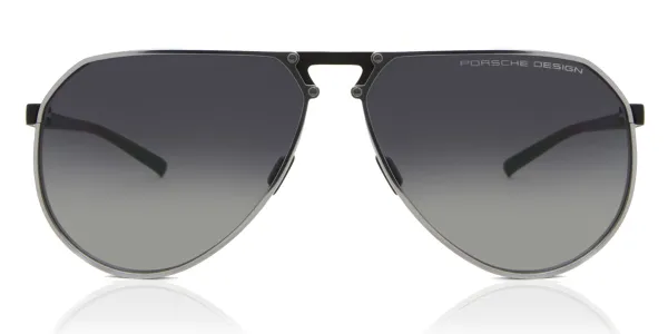 Porsche Design P8938 B Men's Sunglasses Silver Size 64