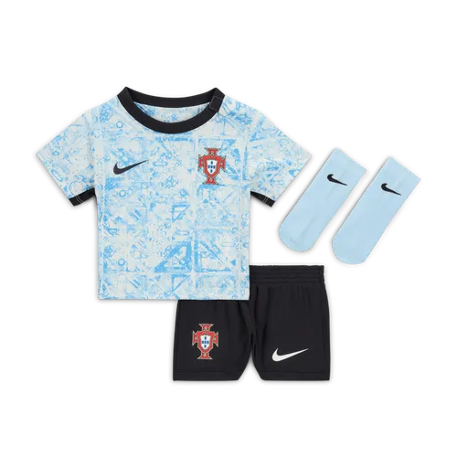 Portugal 2024 Stadium Away Baby/Toddler Nike Football Replica 3-Piece Kit - White - Polyester