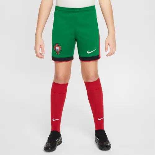 Portugal 2024 Stadium Home Older Kids' Nike Dri-FIT Football Replica Shorts - Green - Polyester