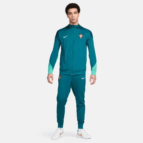 Portugal Strike Men's Nike Dri-FIT Football Hooded Knit Tracksuit - Green - Polyester
