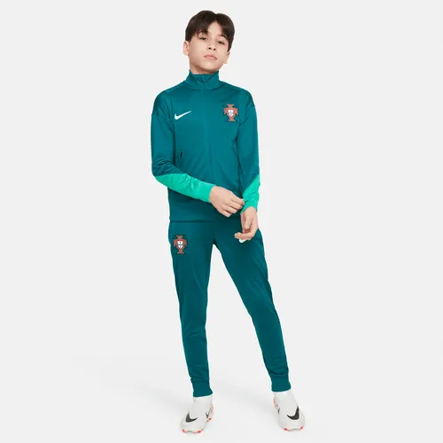 Portugal Strike Older Kids' Nike Dri-FIT Football Knit Tracksuit - Green - Polyester