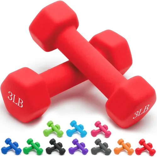 Portzon Weights Dumbbells 10 Colors Options Compatible with