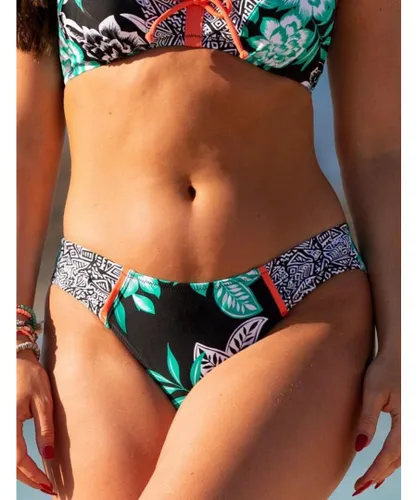 Pour Moi Womens 13304 Sea Breeze Tab Bikini Brief - Multicolour Elastane