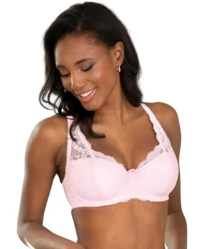 Pour Moi Womens 14800 Flora Lightly Padded Underwired Bra - Pink Elastane