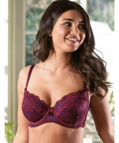 Pour Moi Womens 1502 Amour Underwired Non-Padded Bra - Purple