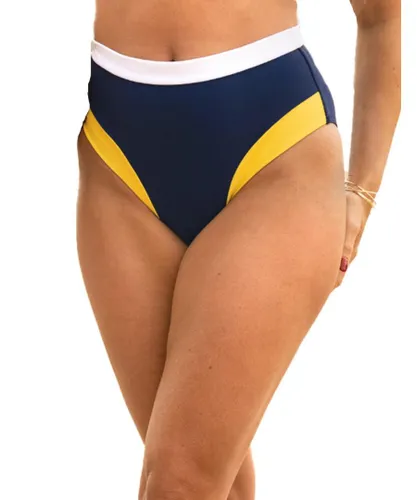 Pour Moi Womens 25205R Palm Springs High Leg Tummy Control Brief - Multicolour