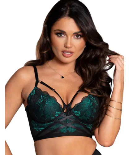 Pour Moi Womens 27501 After Hours Padded Longline Bra - Green