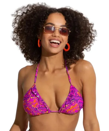 Pour Moi Womens 29600 Bermuda Triangle Bikini Top - Purple