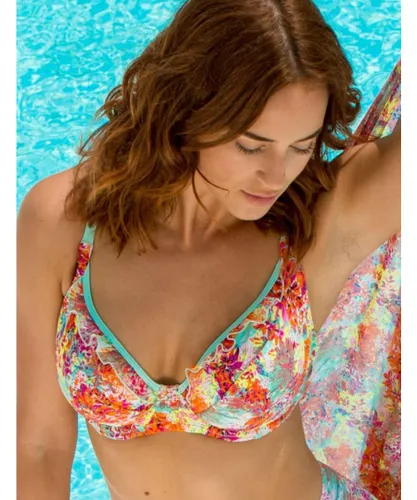 Pour Moi Womens 70002 Santorini Plunge Bikini Top - Multicolour