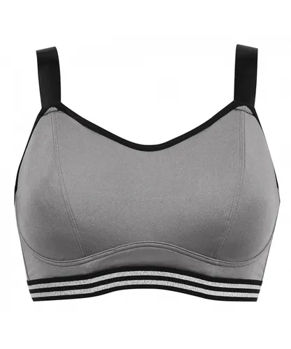 Pour Moi Womens Energy Underwired Lightly Padded Convertible Sports Bra - Grey