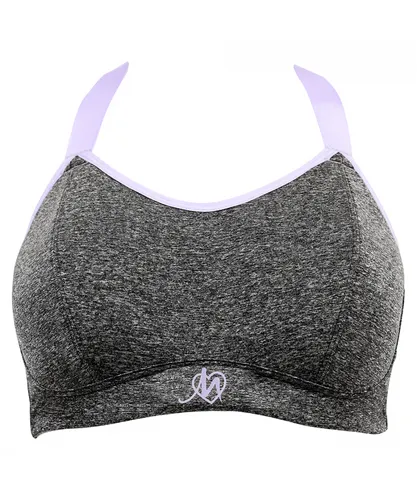 Pour Moi Womens Energy Underwired Lightly Padded Convertible Sports Bra - Grey