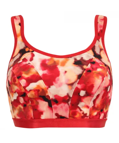Pour Moi Womens Non Wired Full Cup Sports Bra - Floral