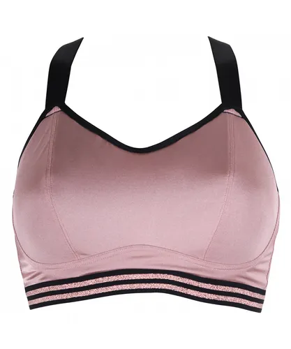 Pour Moi Womens Underwired Lightly Padded Convertible Sports Bra - Pink