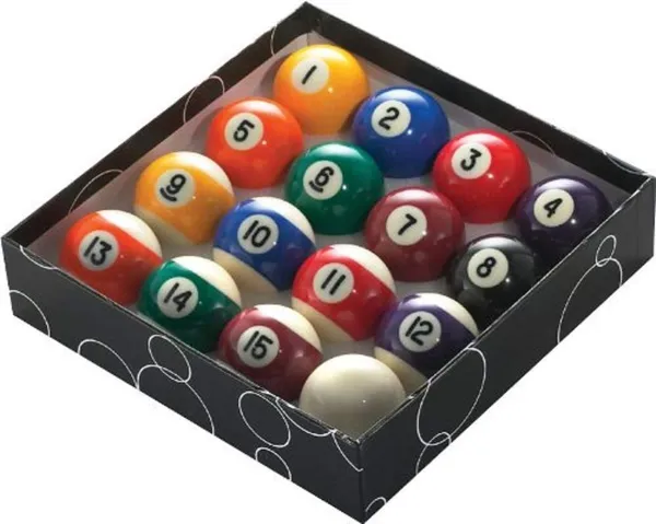 PowerGlide 16 Ball Pool Billiards Set | Spots and Stripes |