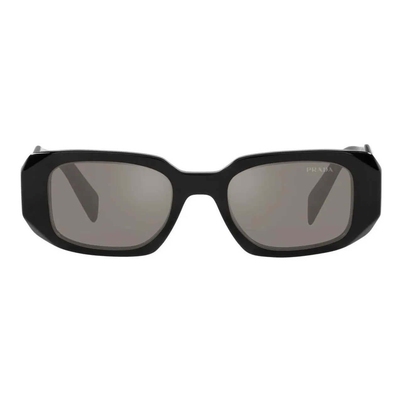 Prada , Black/Silver Sunglasses ,Black female, Sizes: