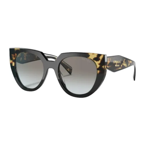 Prada , Cat-Eye Sunglasses Gray Gradient Havana ,Brown female, Sizes: