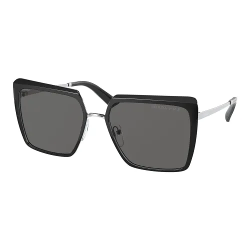Prada , Cinèma Sunglasses Black/Grey ,Black female, Sizes: