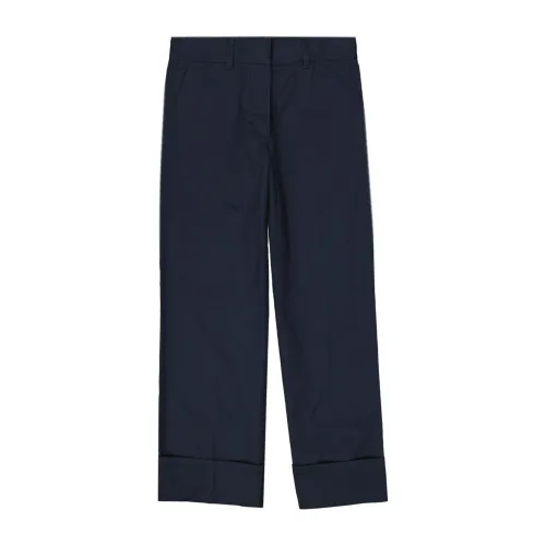 Prada , Cotton Pants for Women ,Blue female, Sizes: