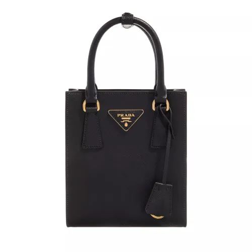 Prada Crossbody Bags - Mini Tote Double Handle And Strap - black - Crossbody Bags for ladies