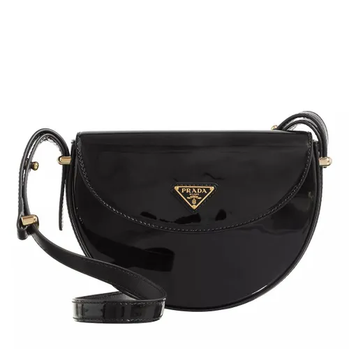 Prada Crossbody Bags - Patent Leather Mini Bag - black - Crossbody Bags for ladies