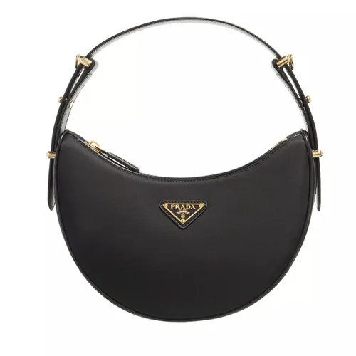 Prada Crossbody Bags - Re-Nylon And Leather Shoulder Bag - black - Crossbody Bags for ladies