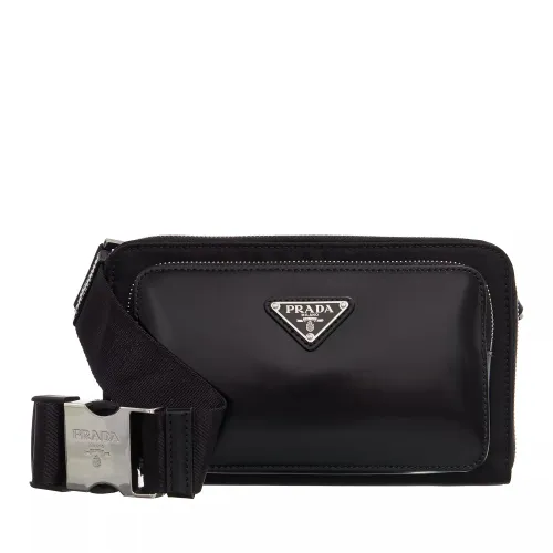 Prada Crossbody Bags - Re-nylon Leather Shoulder Strap - black - Crossbody Bags for ladies