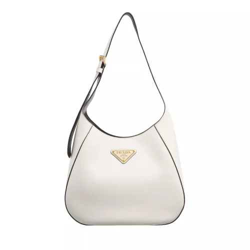 Prada Hobo Bags - Leather Shoulder Bag - white - Hobo Bags for ladies