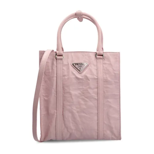Prada , Leather Handbag for Women ,Pink female, Sizes: ONE SIZE
