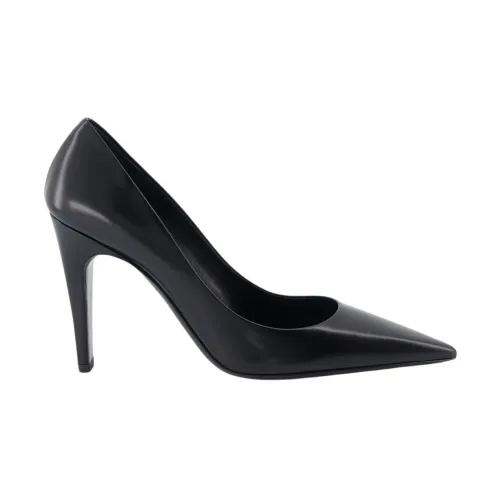 Prada , Leather Slip-On Pointed Toe Pumps ,Black female, Sizes: