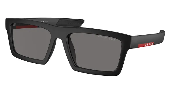 Prada Linea Rossa PS02ZSU Polarized 1BO02G Men's Sunglasses Black Size 58