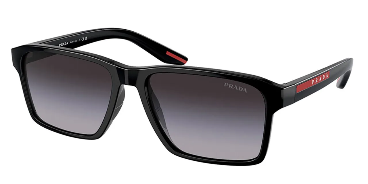 Prada Linea Rossa PS05YS 1AB09U Men's Sunglasses Black Size 58