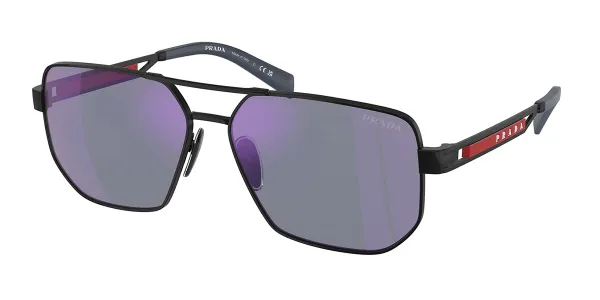 Prada Linea Rossa PS51ZS 1BO70A Men's Sunglasses Black Size 59