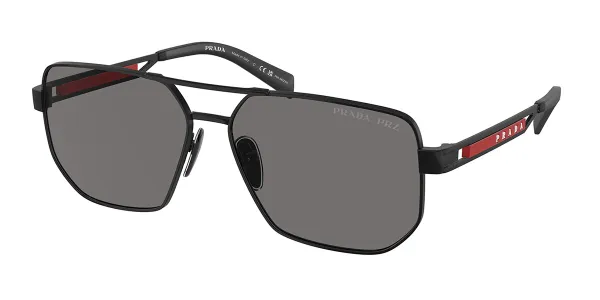 Prada Linea Rossa PS51ZS Polarized 1BO02G Men's Sunglasses Black Size 59