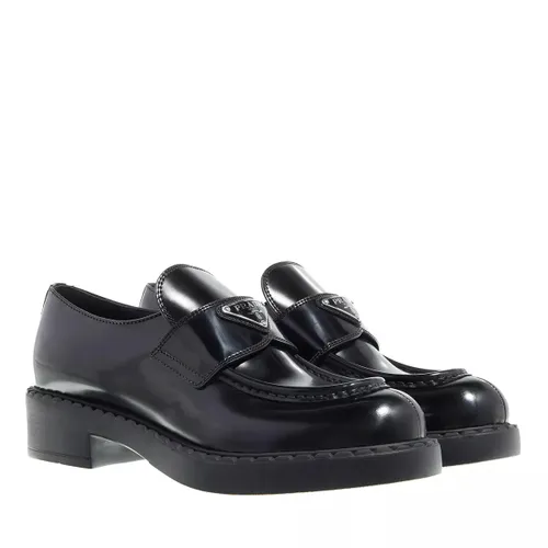 Prada Loafers & Ballet Pumps - Brushed Leather Loafers - black - Loafers & Ballet Pumps for ladies