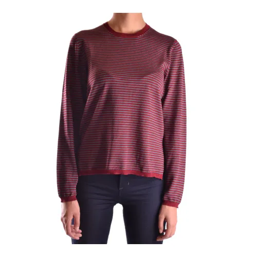 Prada , Long Sleeve Top with Puff Sleeves ,Red female, Sizes: