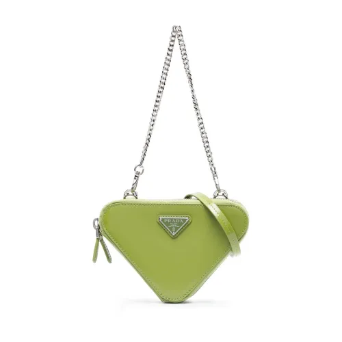 Prada , Luxury Green Logo Mini Bag ,Green female, Sizes: ONE SIZE